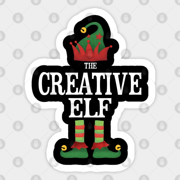 Creative Elf Matching Family Group Christmas Party Pajamas Sticker by uglygiftideas